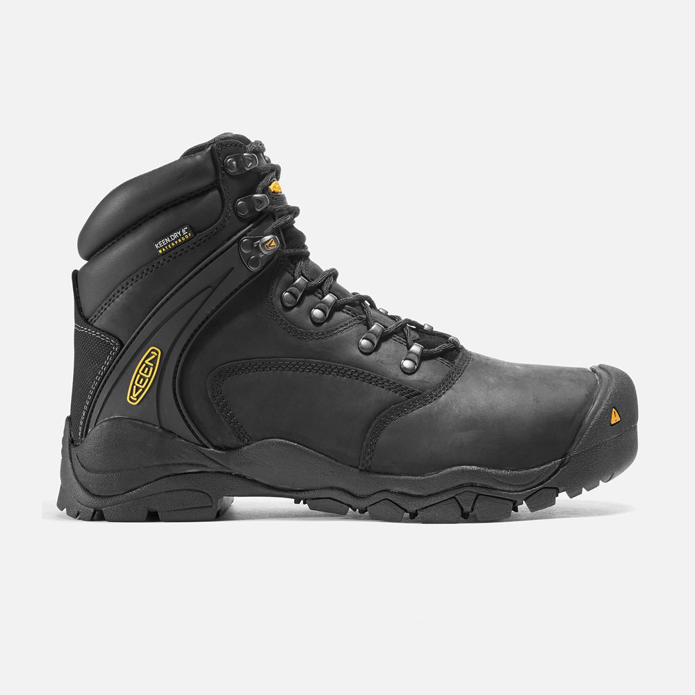 Botte de Travail Keen Homme Noir | Louisville 6" (Steel Toe) | RNTSQ-5360